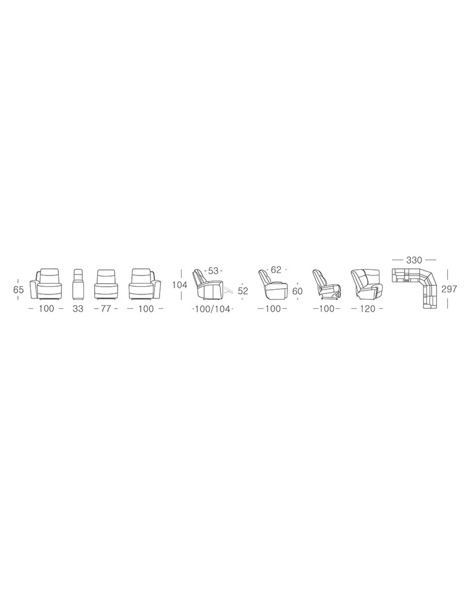 Reclinable Zero Gravity 17