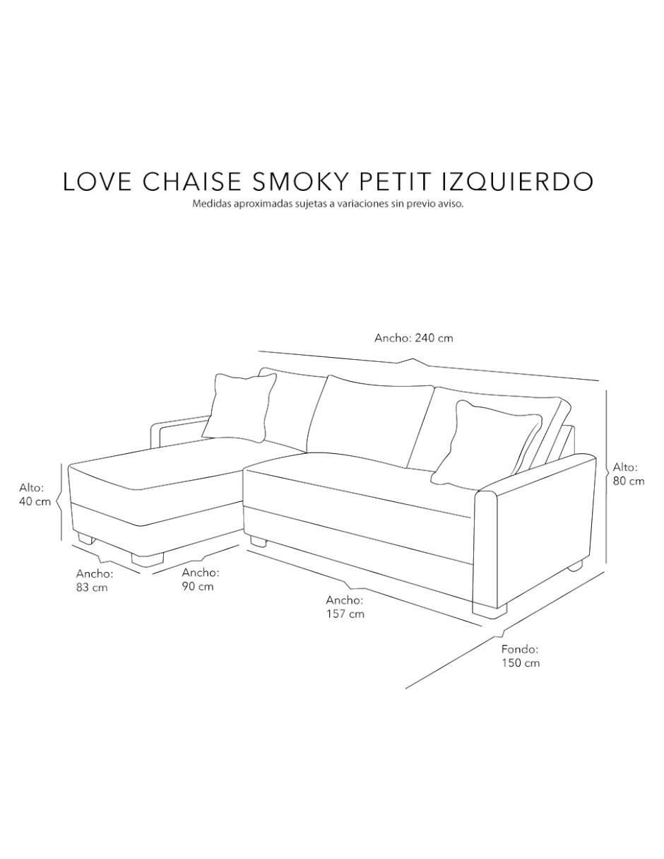 Chaise lounge Smoky Petit de tela 9