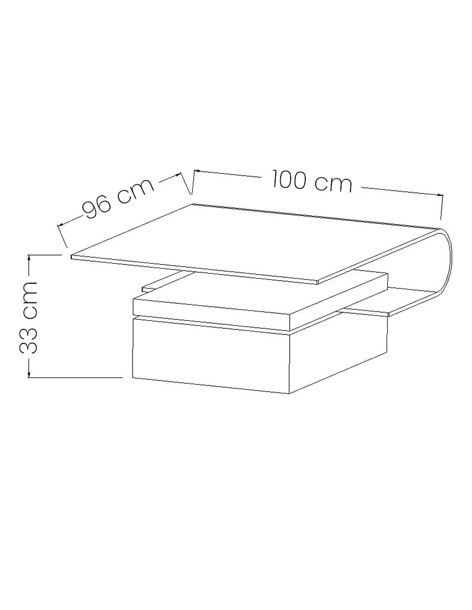 Mesa de centro Curvo 6