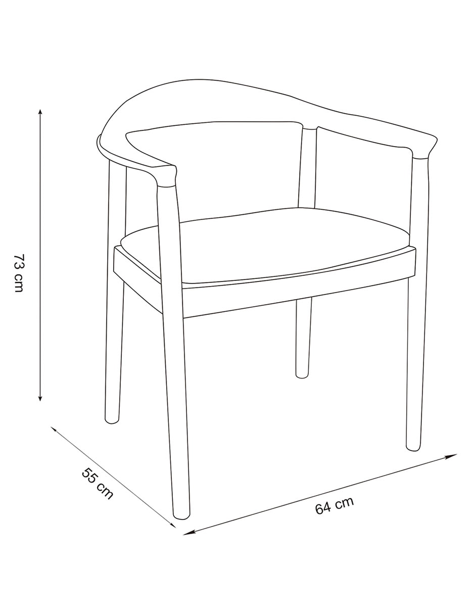 Silla Roxo de madera 2