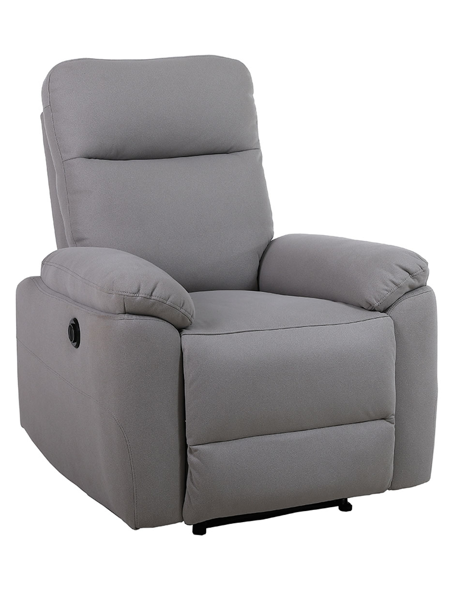 RECLINABLE PRAGA *CE* POLI, GRIS CLARO