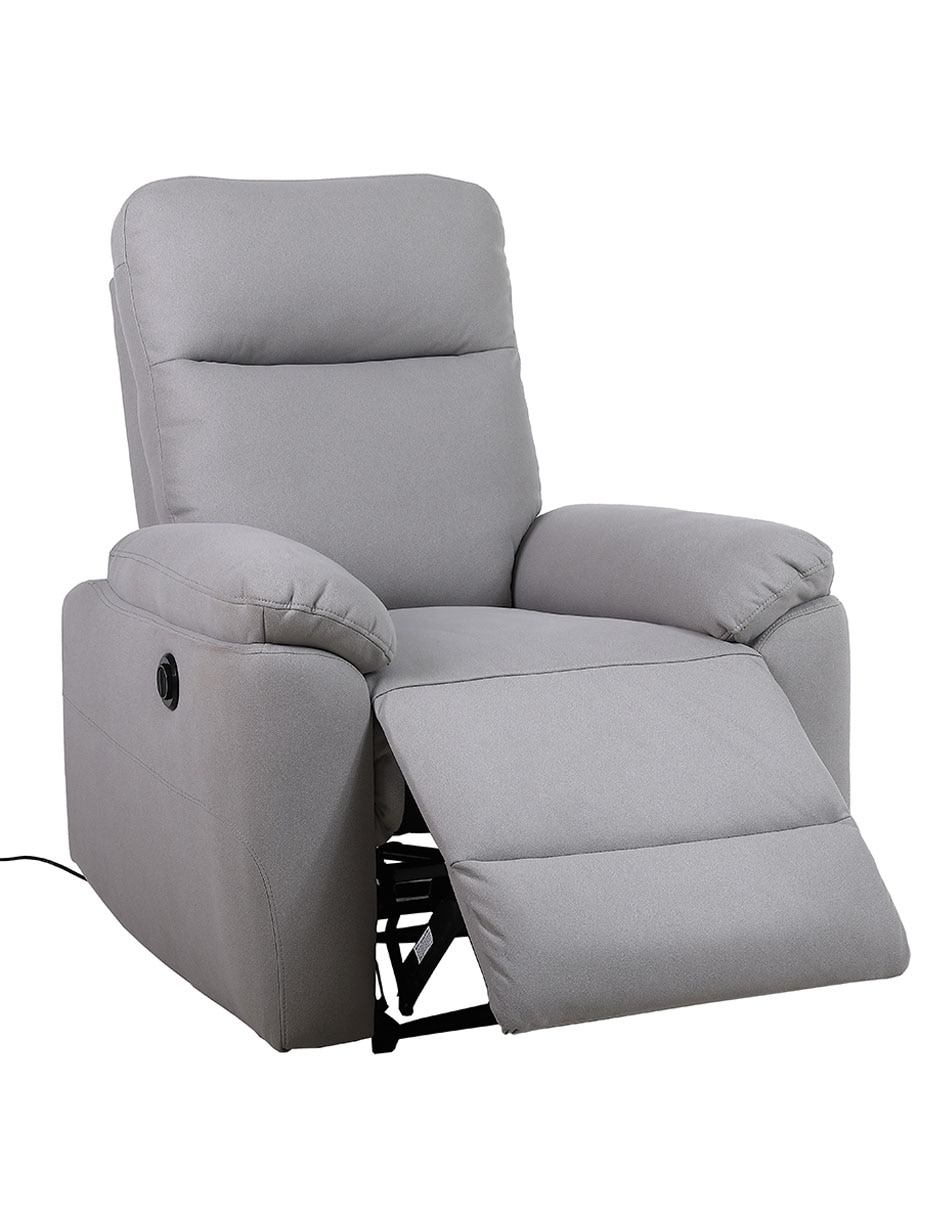 RECLINABLE PRAGA *CE* POLI, GRIS CLARO