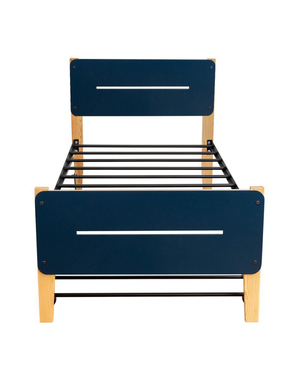 Cama Juno de madera pino individual 5