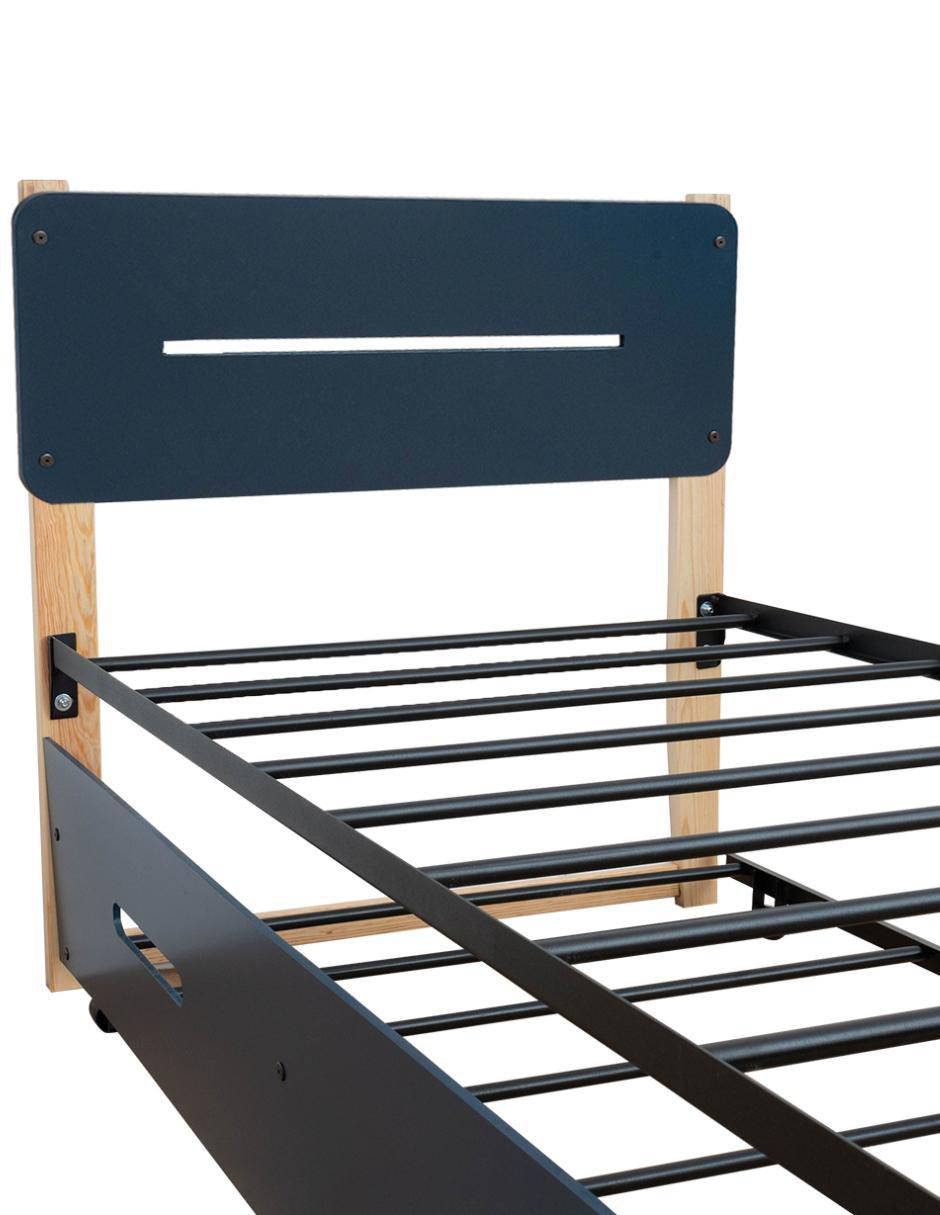 Cama Juno de madera pino individual 7