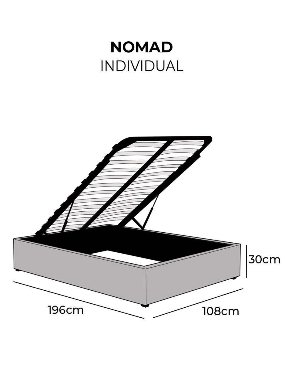 Base para cama Nomad de metal 5