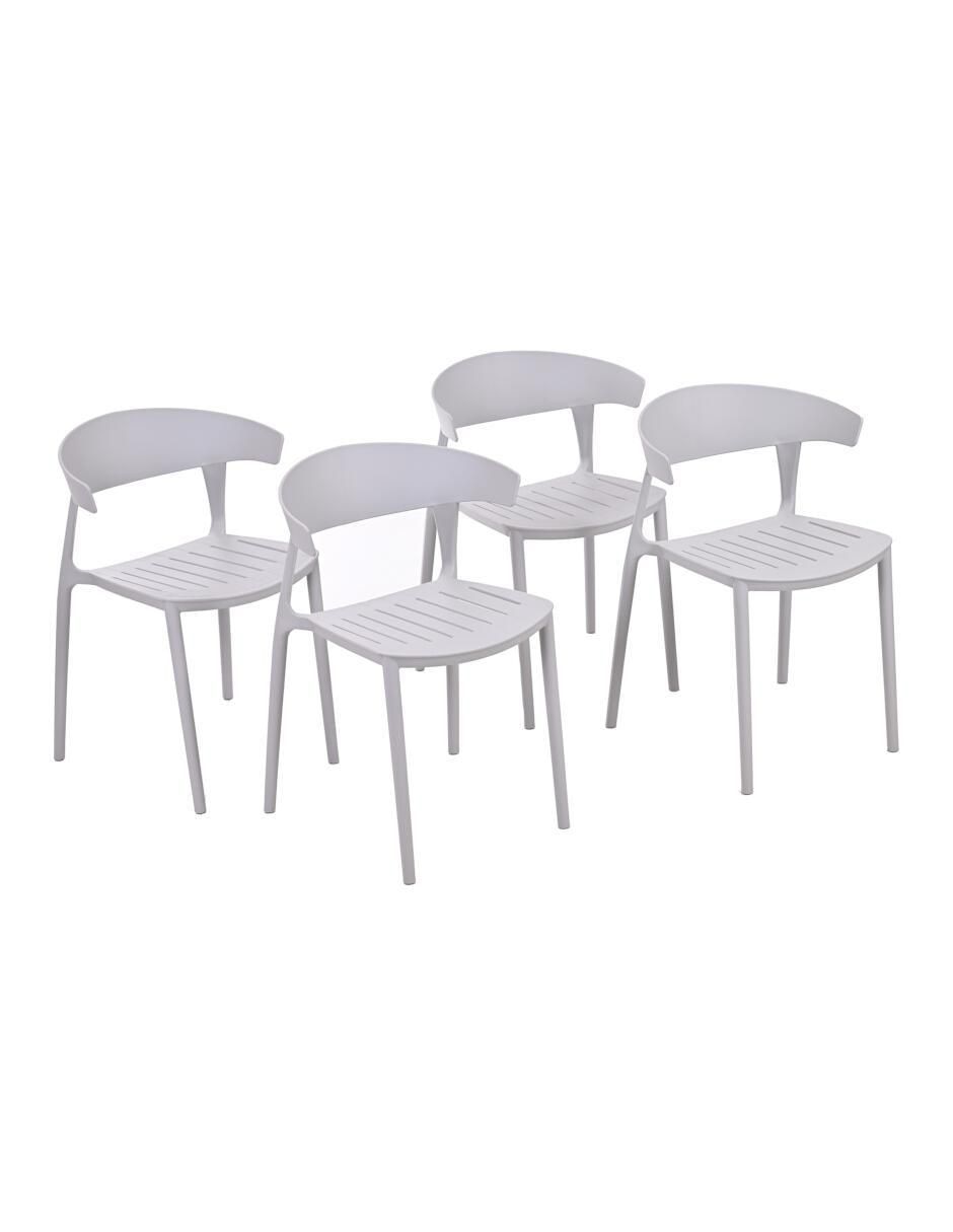 Set silla 4 piezas de plástico