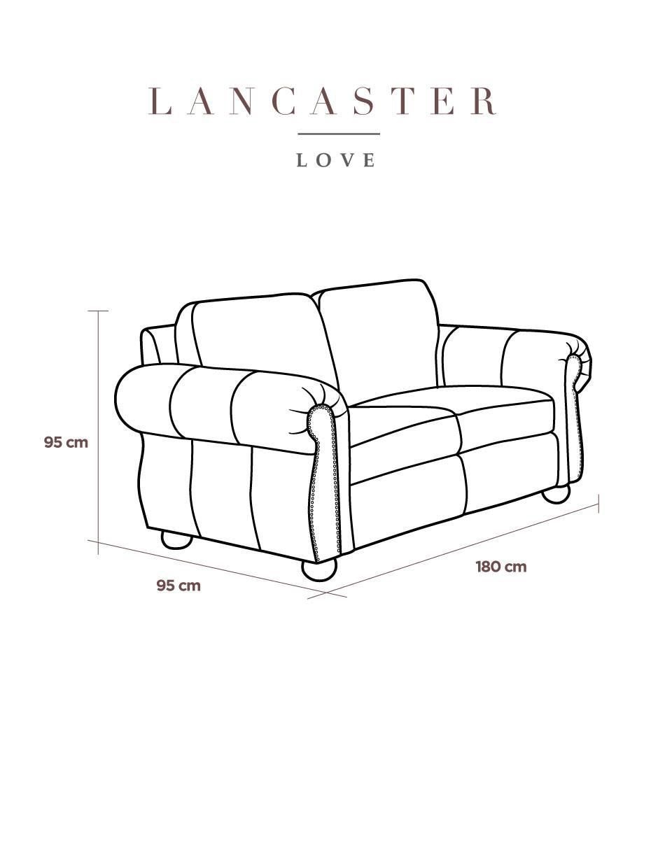 Sofá doble Lancaster de madera pino 7