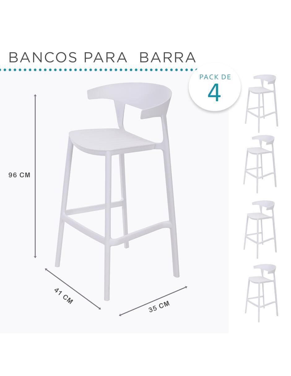 Juego de bancos altos 8