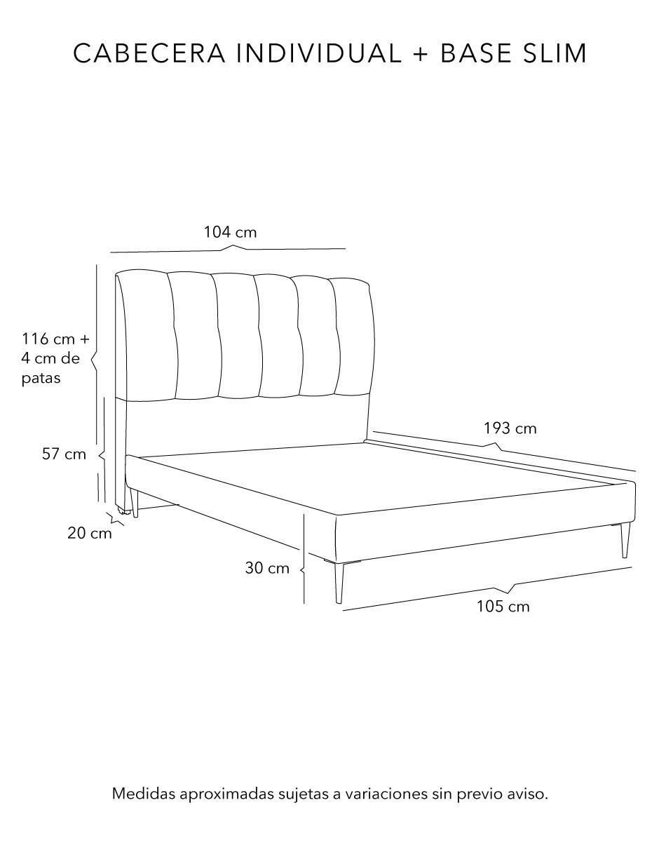 Cama dicasa nube slim "de" madera pino