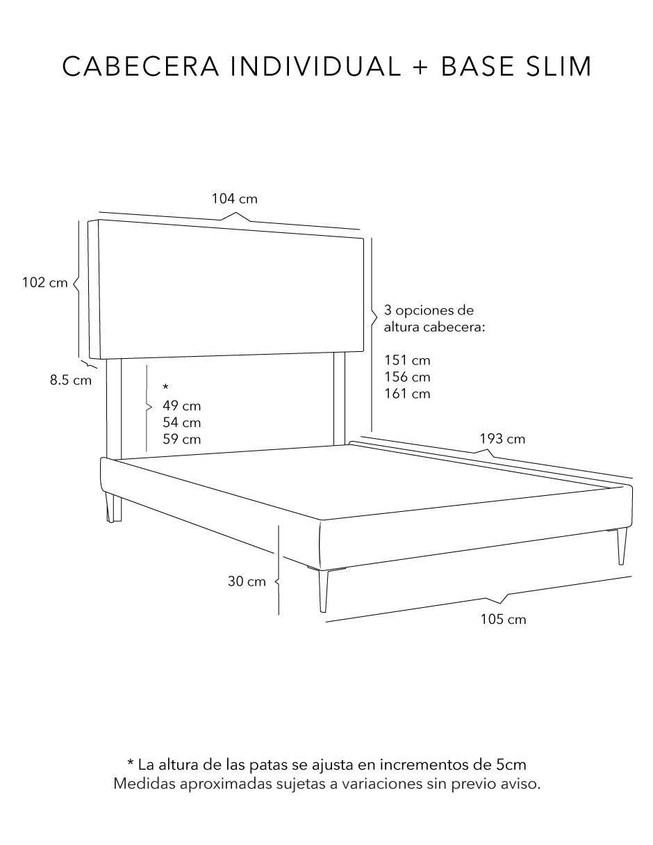 Cama Argos Slim de madera pino