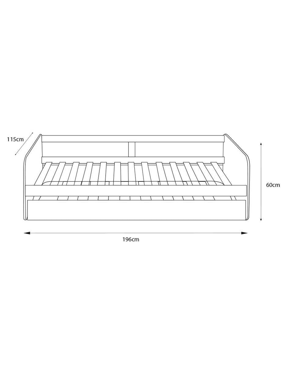 Cama Redona de MDF matrimonial 5