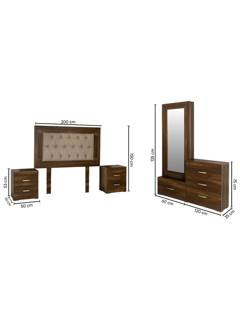 Set Recámara Venecia de MDF 7