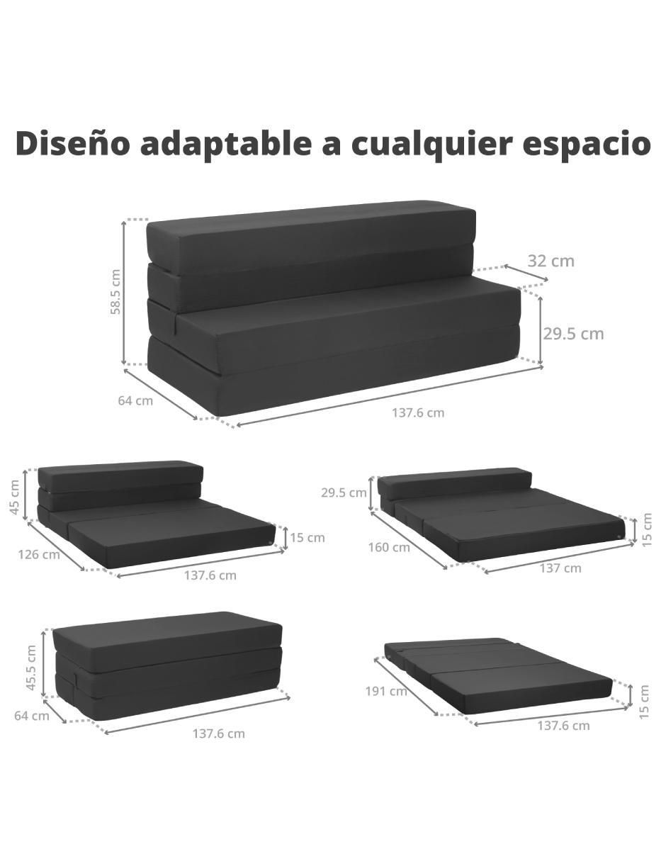 Sofá cama de poliéster 4