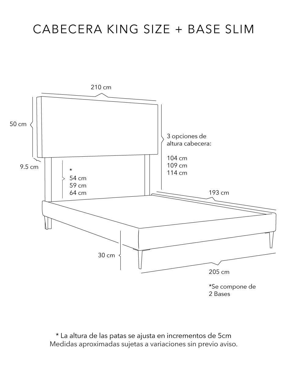 Cama Bilbao Slim de madera pino