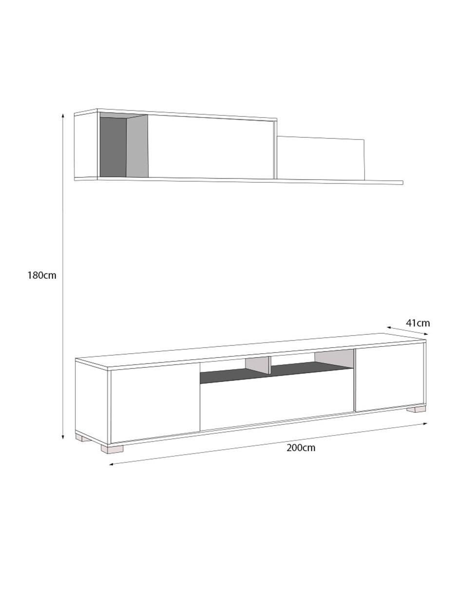 Mueble de tv Ken de MDF 5