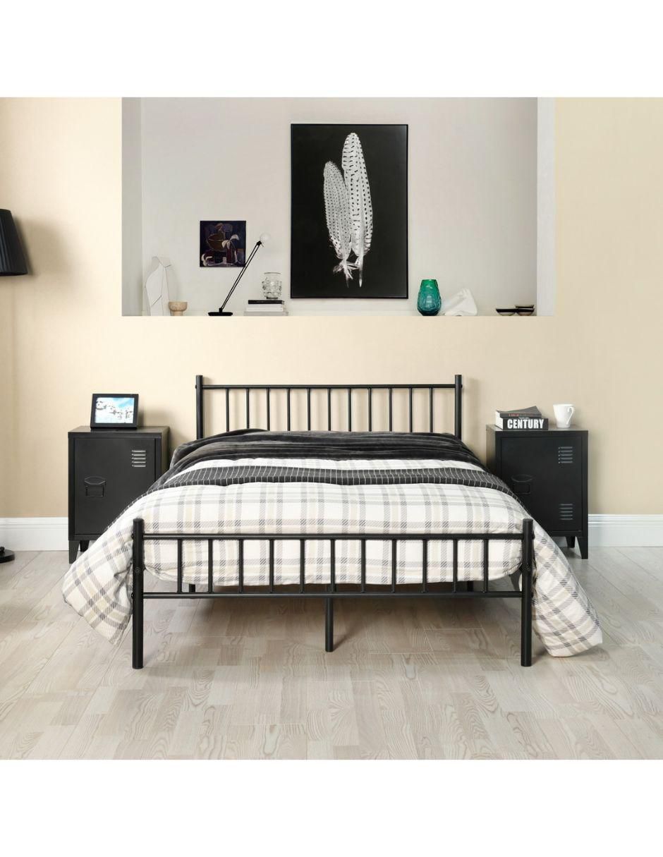 Base para cama armable de metal matrimonial 6