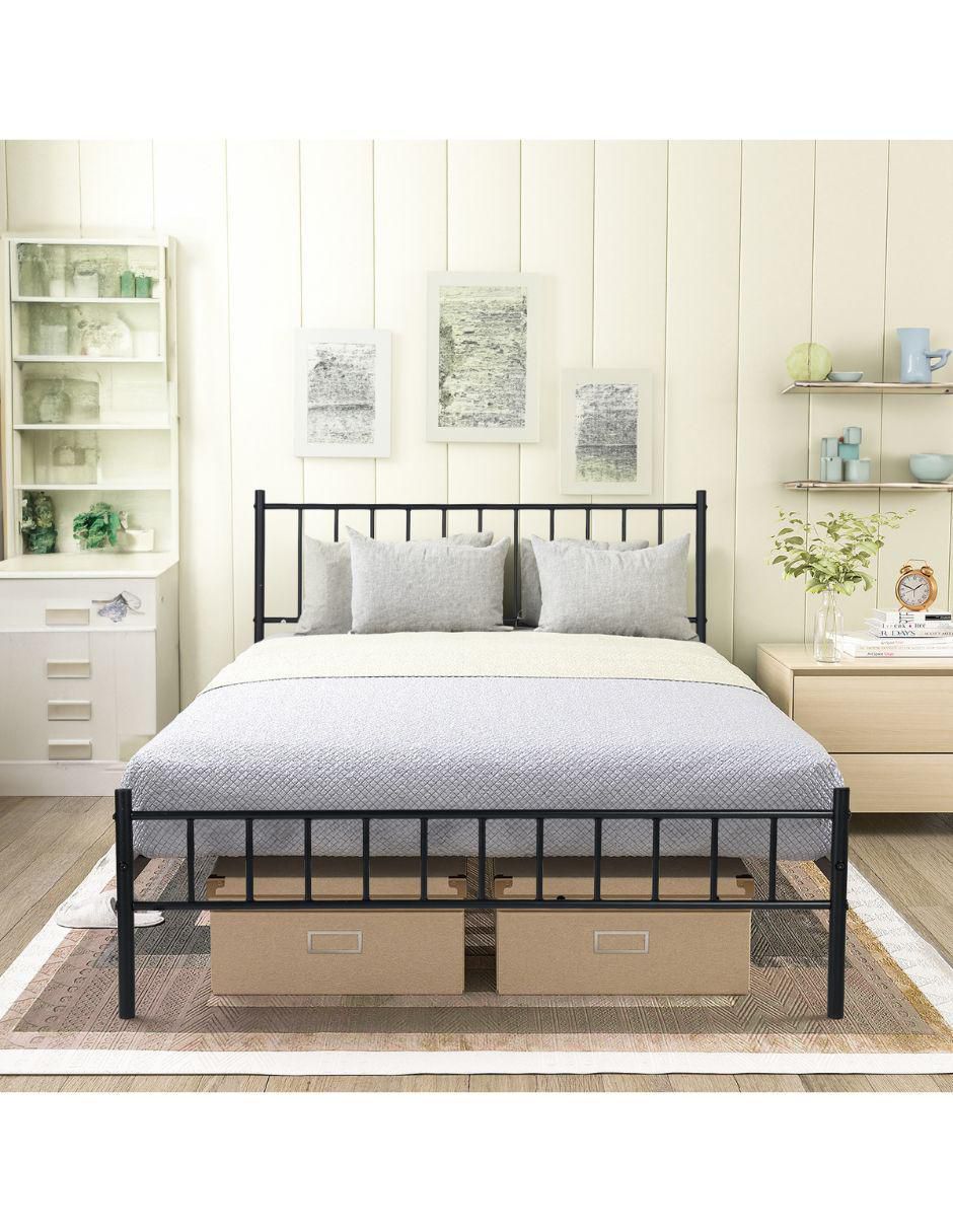 Base para cama armable de metal matrimonial 8