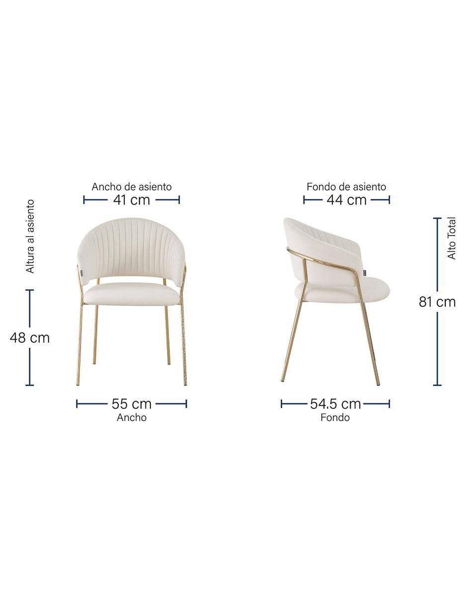 Silla Bilbao de velvet 6