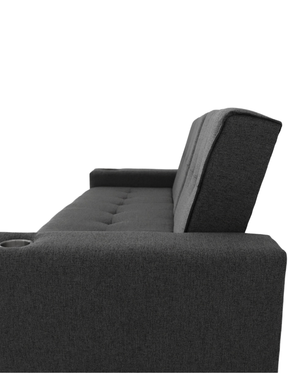 SOFÁ CAMA LARSON POLIÉSTE, GRIS OXFORD
