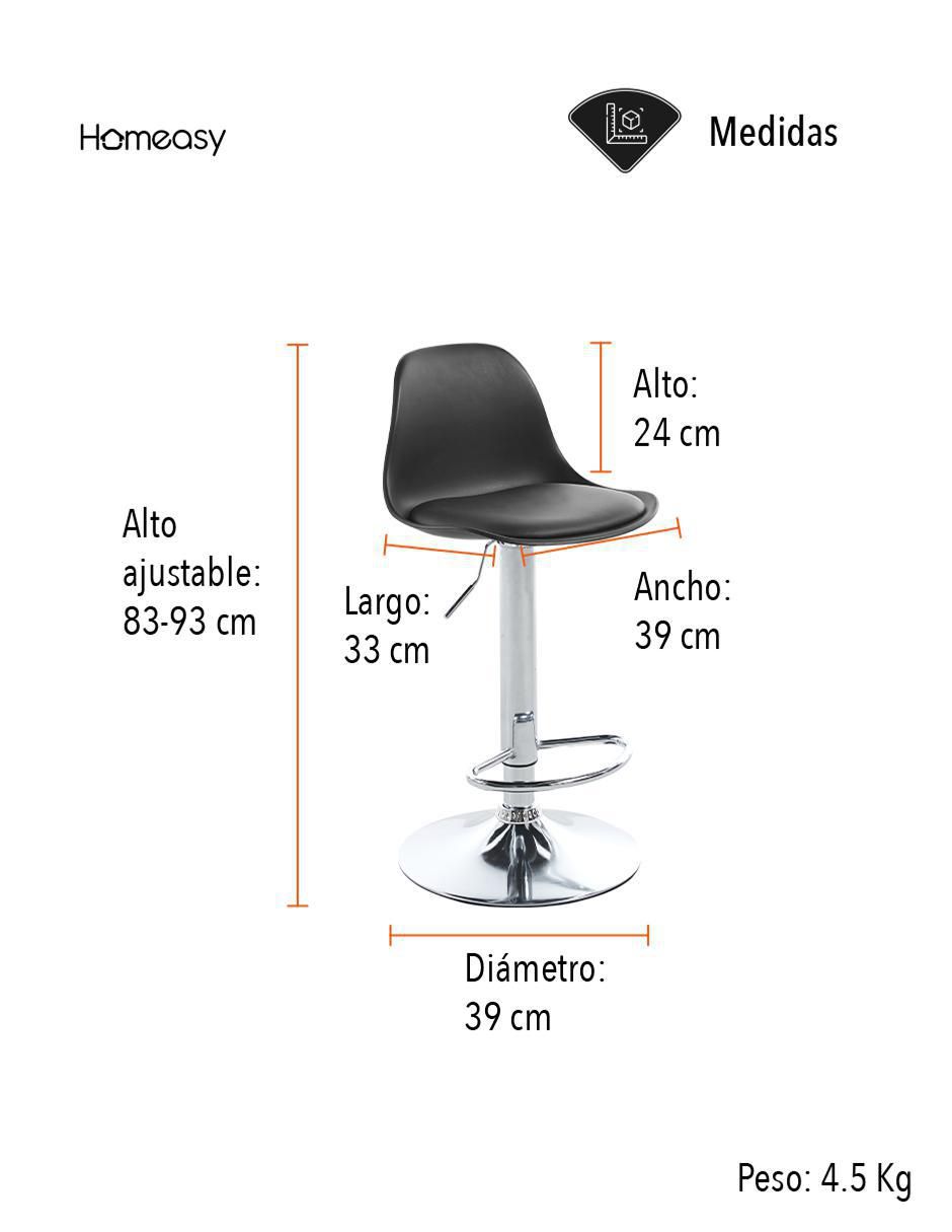 Juego de bancos altos homeasy homeasy "de" polipropileno