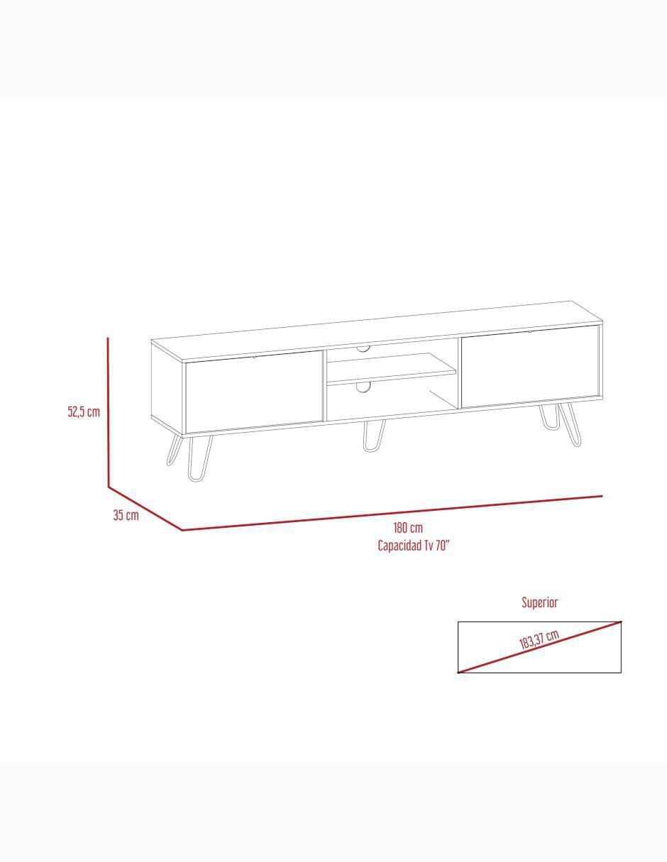 Mueble de tv Vassel de melamina 7