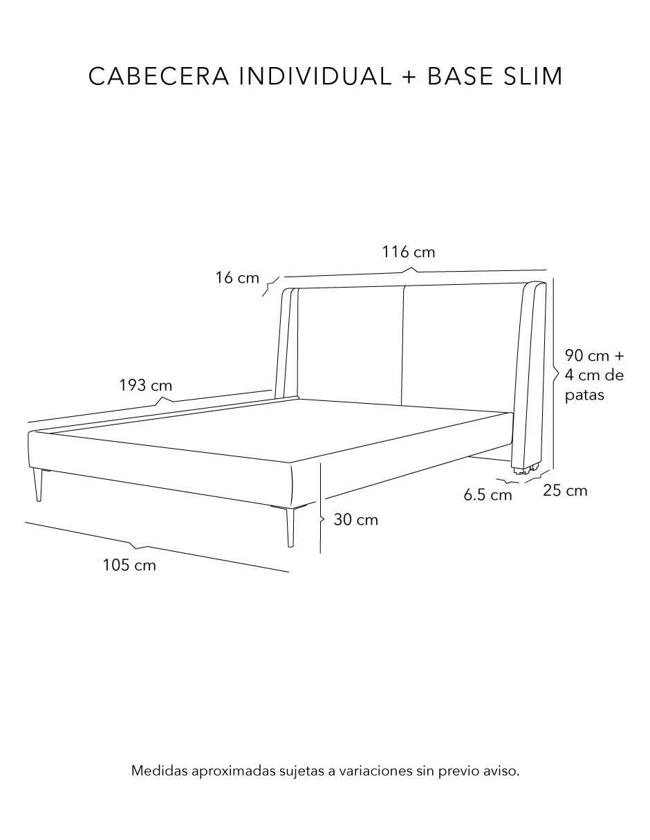 Cama Milan Slim de madera pino