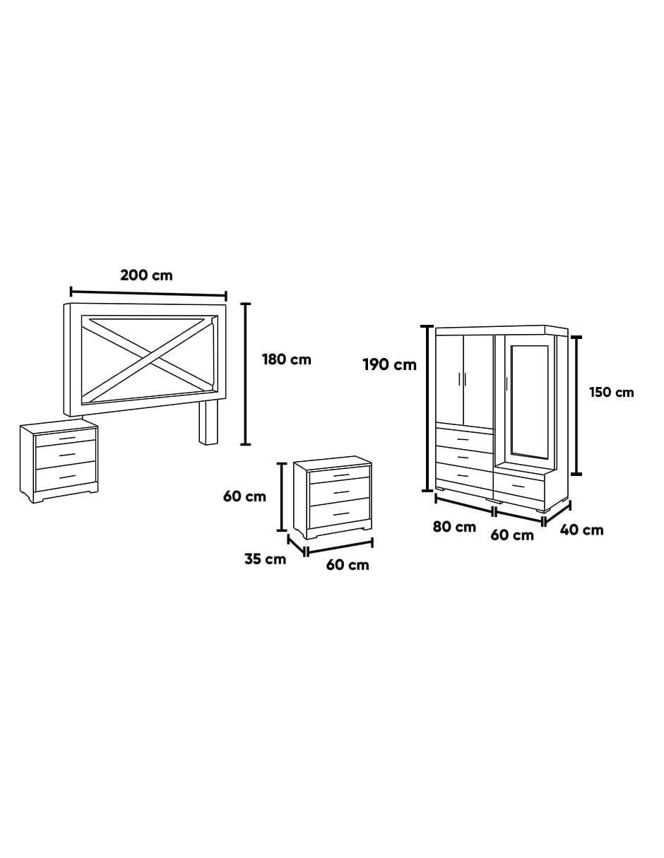 Set Recámara Dehesa de MDF 6