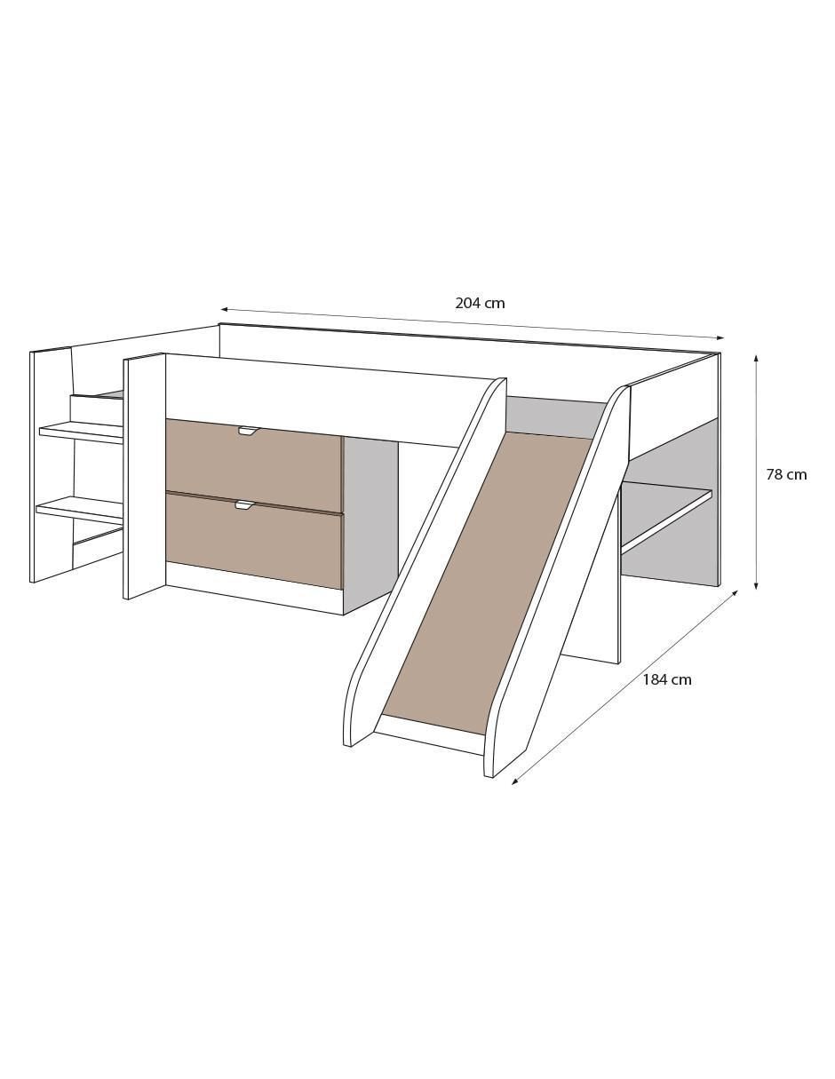 Litera Tobo de MDF Individual 6