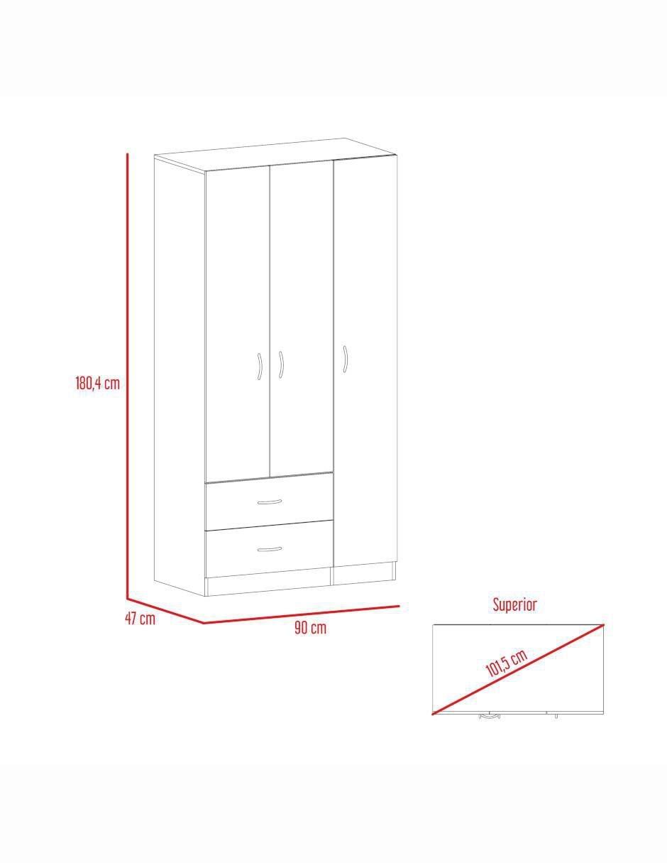 Armario Austral Closet Austral Duna de melamina 7