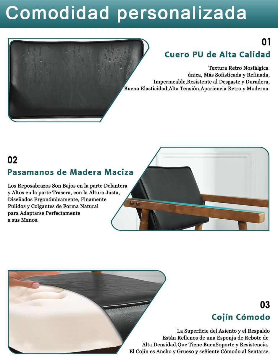 Juego de sillas 2 piezas Brobao 6