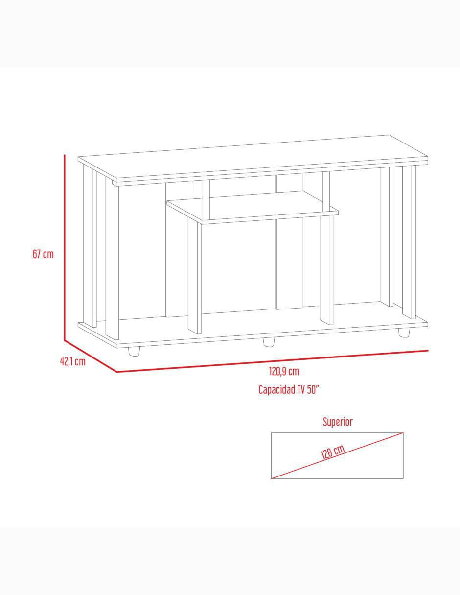Mueble de tv Lannes de melamina 6