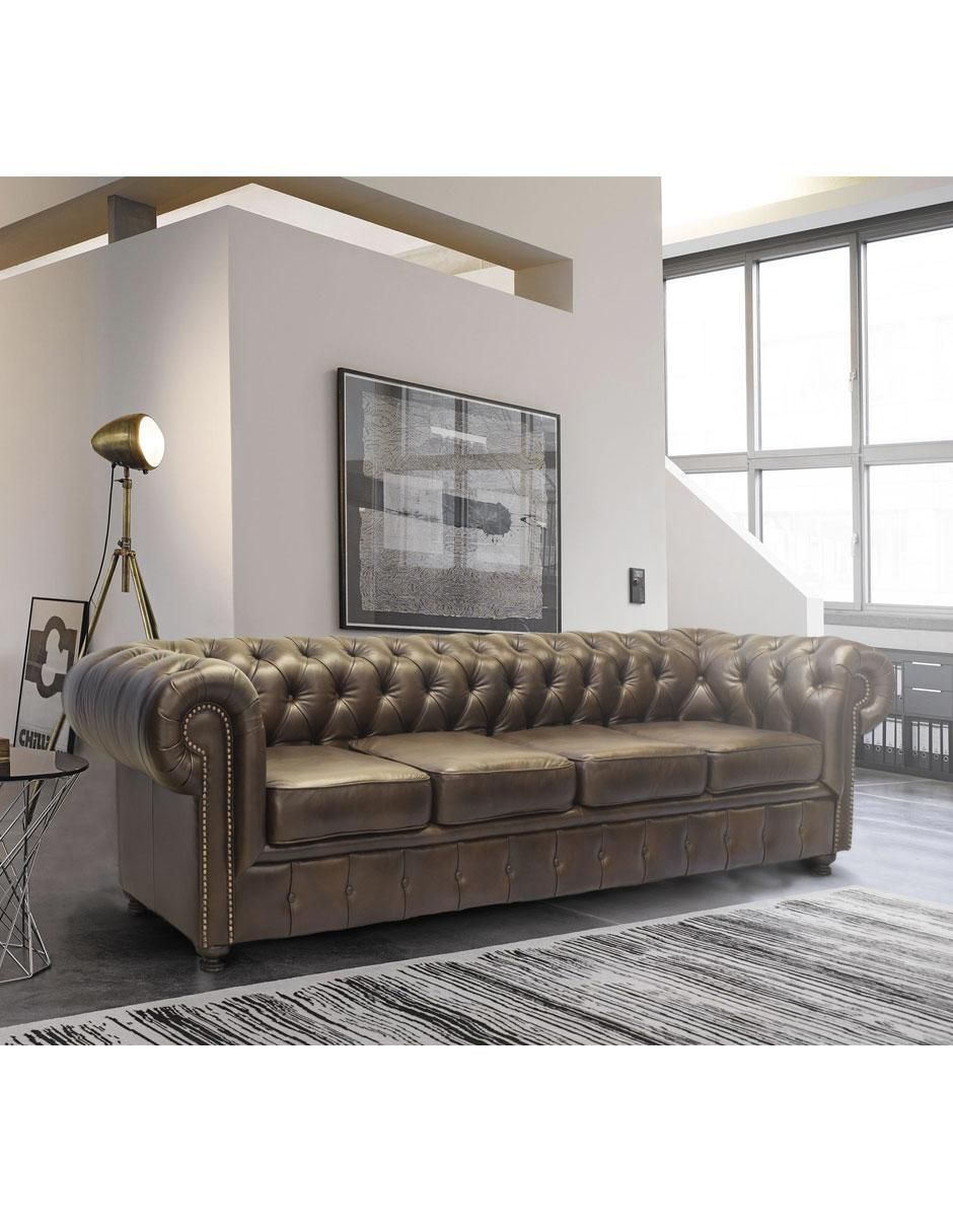 Sofá Chesterfield de piel 7