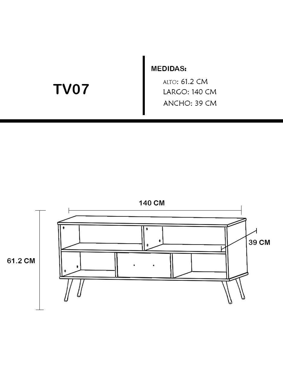 Mueble de tv Parisienne de MDF 8
