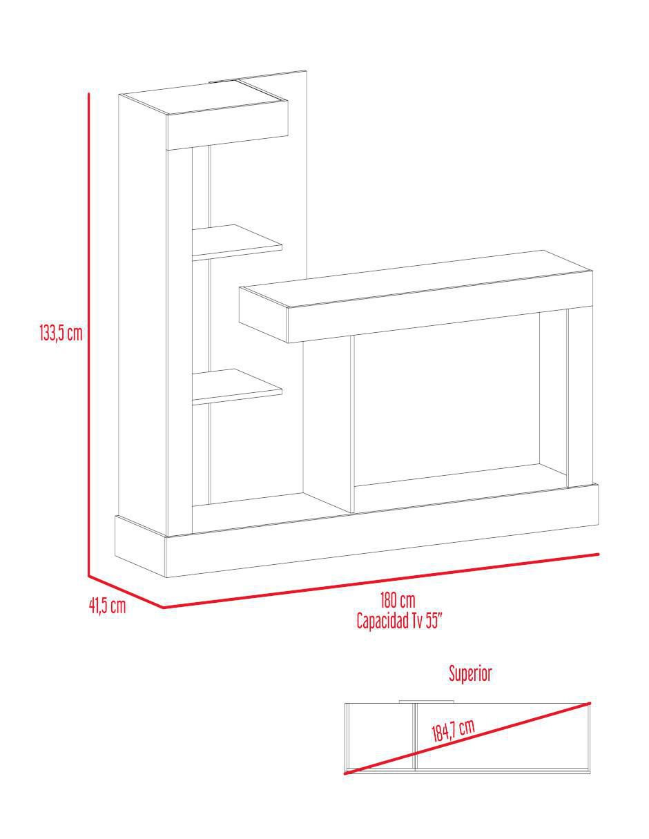Mueble de tv Minotti de melamina 6