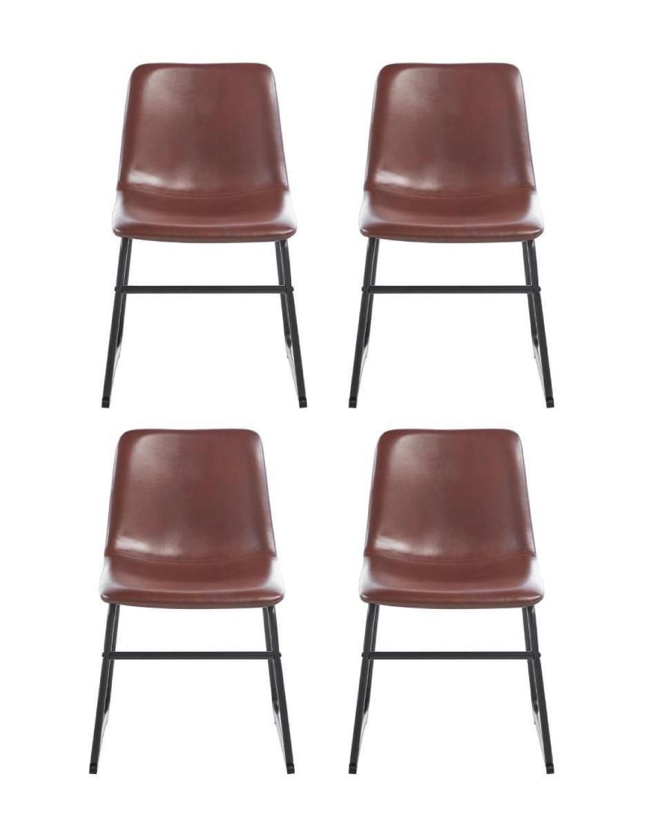 Silla 4 piezas Ecocuero adulto