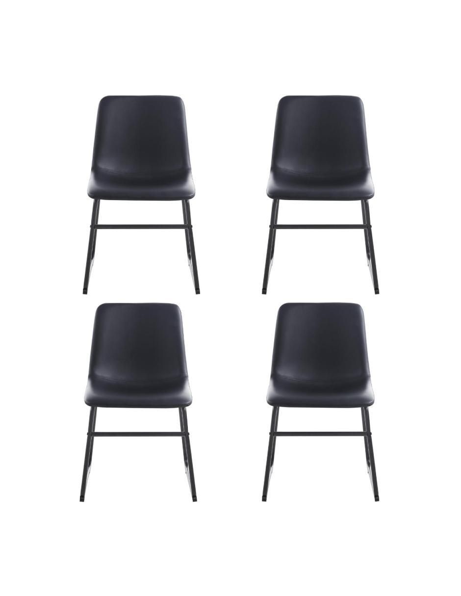 Silla 4 piezas Ecocuero adulto