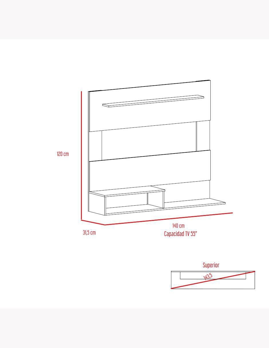 Mueble de tv Beijing de melamina 6