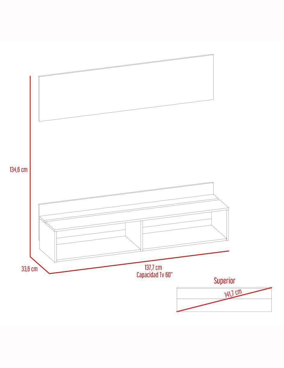 Mueble de tv Vassel de melamina 6