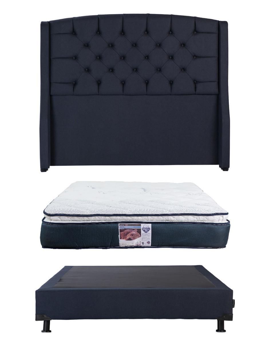 Set Recámara Sitka Blu Monaco de madera pino 1