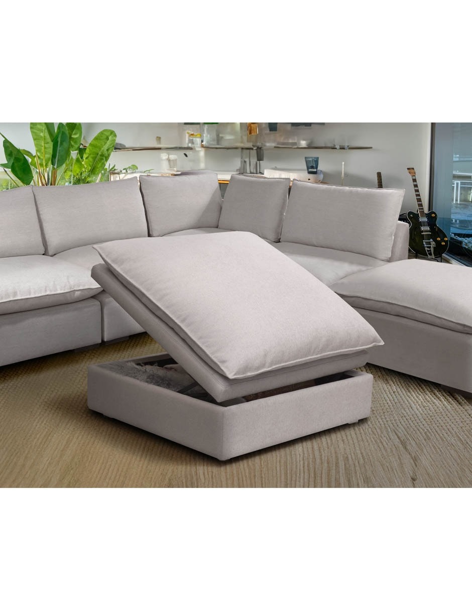TABURETE MILLER TELA, GRIS