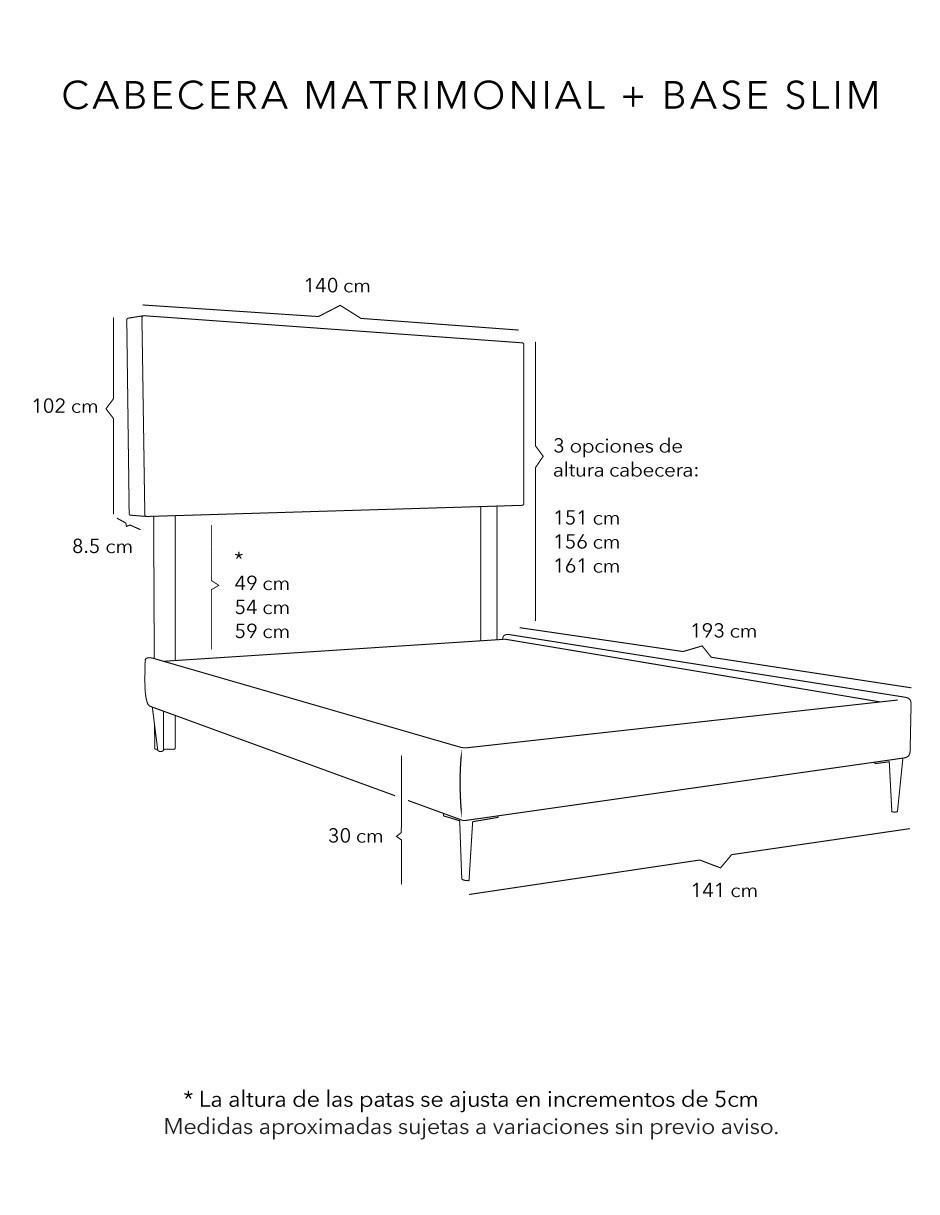 Cama ARGOS SLIM de madera pino 4