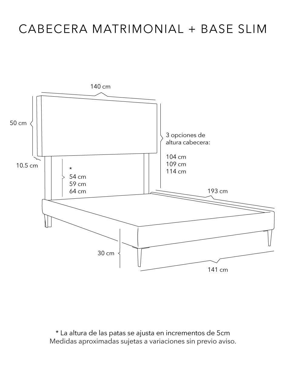 Cama Catania Slim de madera pino 2