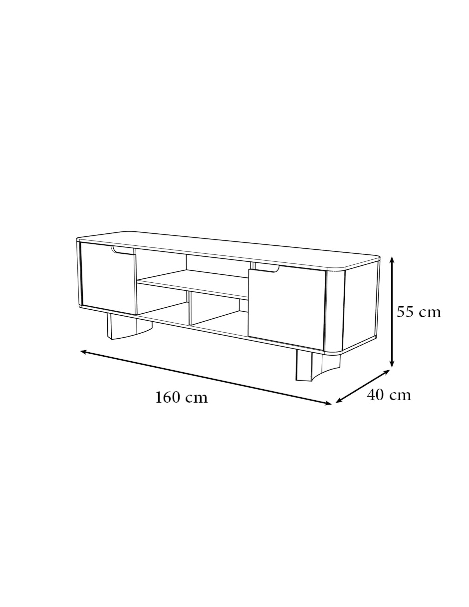 Mueble de tv Sevilla de madera 3