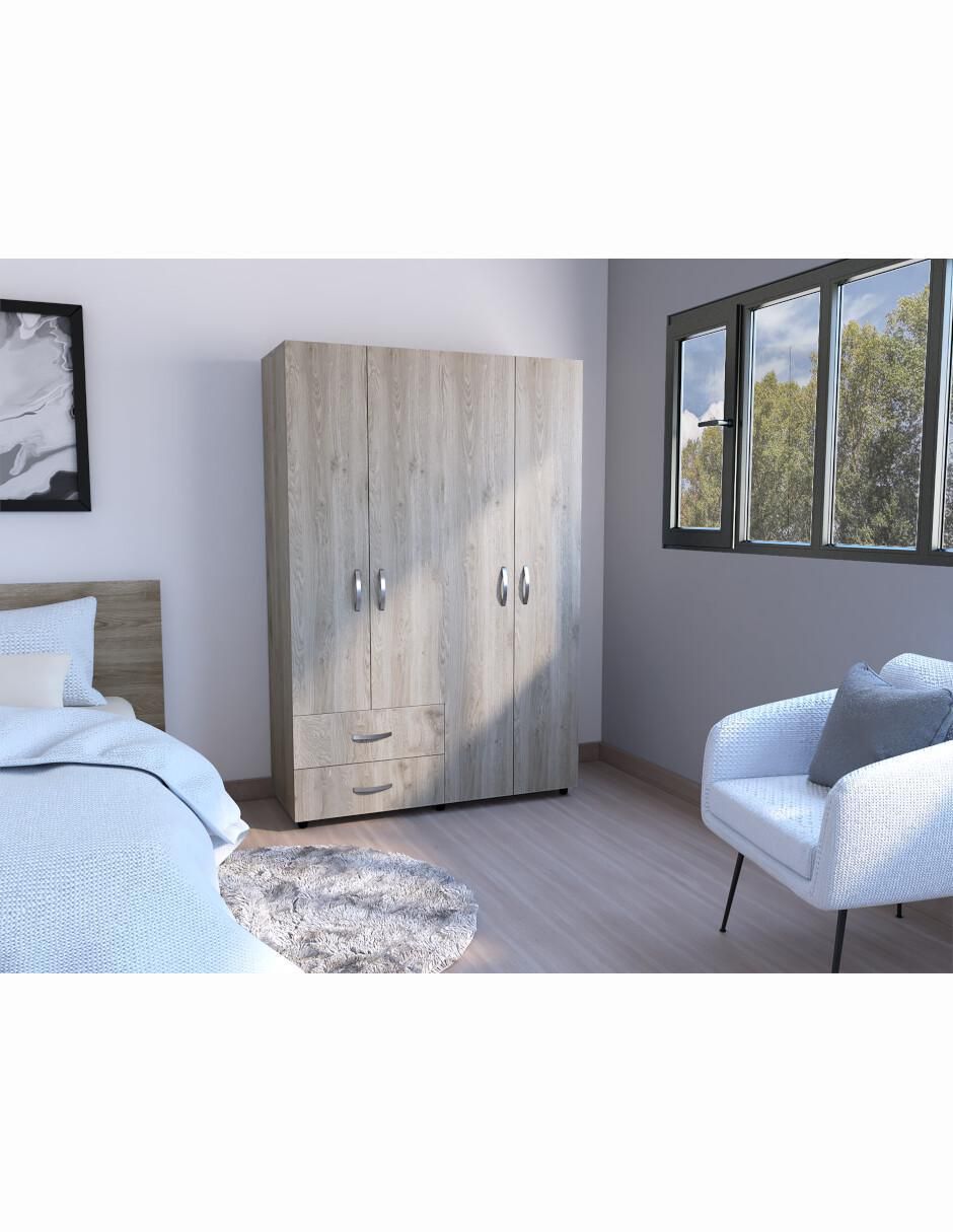 Armario ANKORA Closet Ankora Gris de melamina 6
