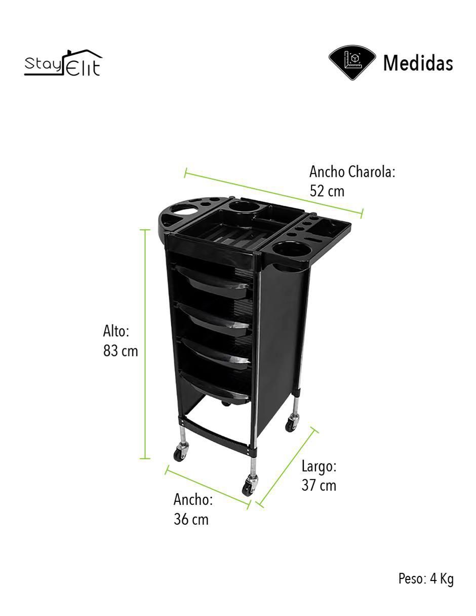 Carro de servicio áreas múltiples hierro 7