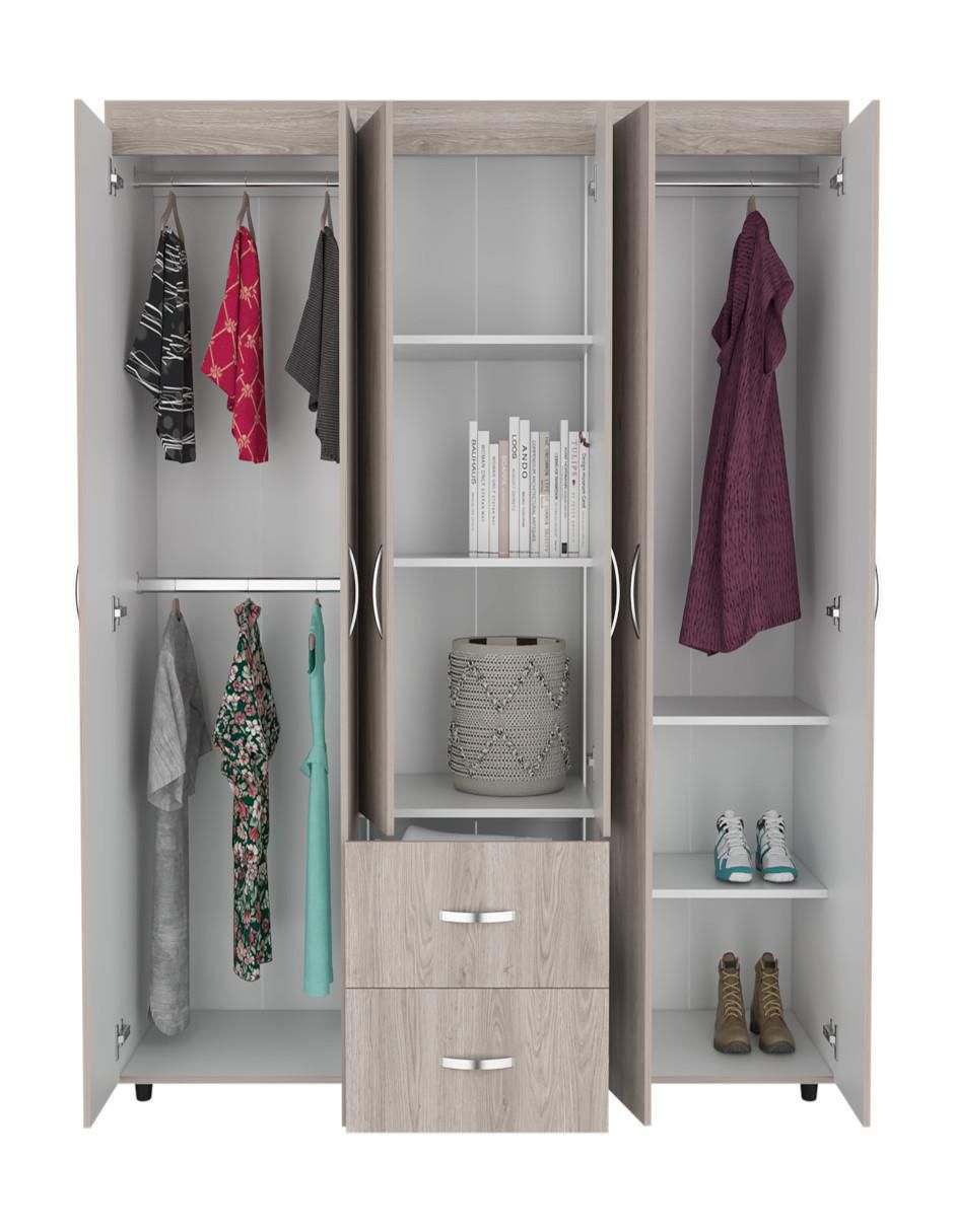 Armario BARILOCHE Closet Bariloche Gris de melamina 2