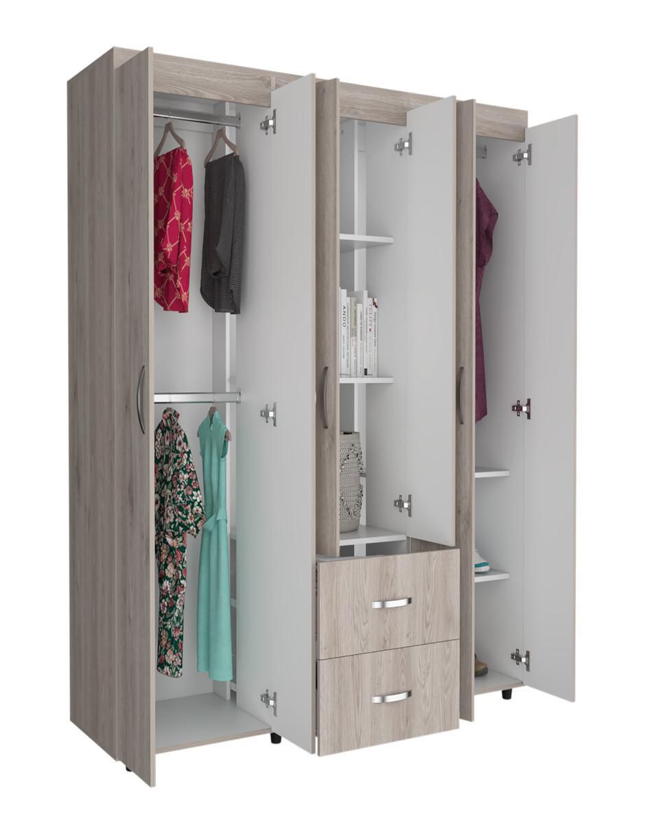 Armario BARILOCHE Closet Bariloche Gris de melamina 4