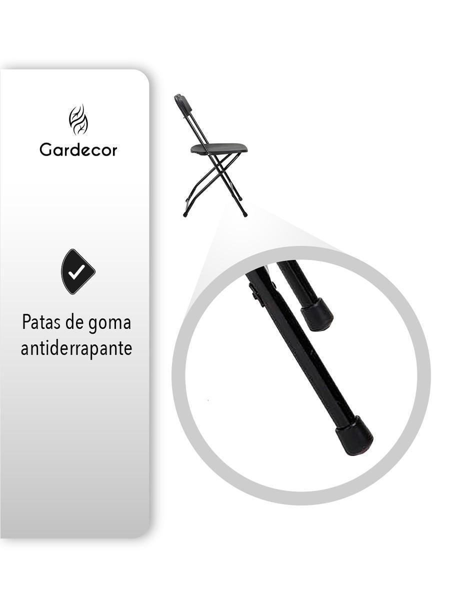 Silla plegable 10 piezas de plástico 6