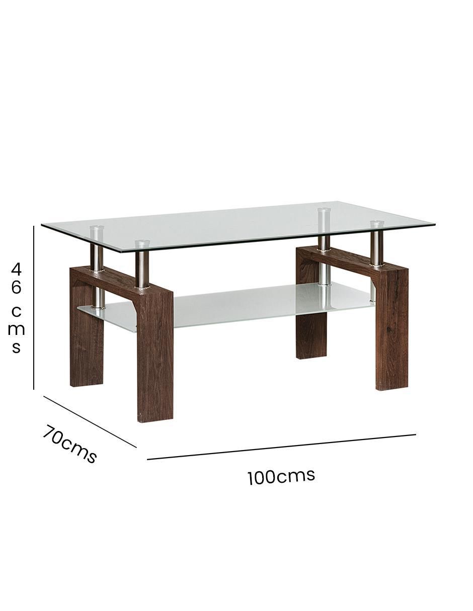 Mesa de centro armable de cristal 4