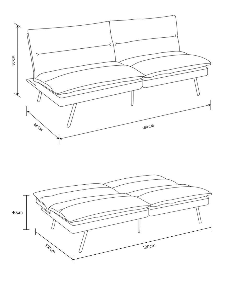Sofá cama armable Element 12